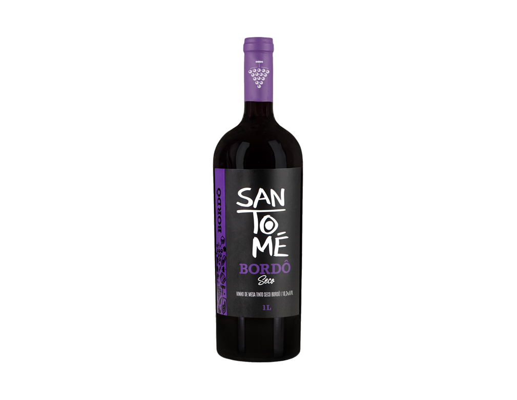 VINHO GRANDE NACIONAL TINTO BORDÔ SECO SANTOMÉ 1 L (CX 6 UN)